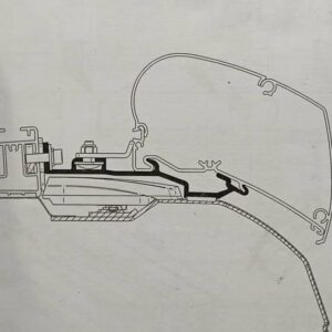 KIT STAFFE X 6200/6300 PER THULE SMART-CLAMP SYSTEM DUCATO L2H2 + PROFILO DI TENUTA