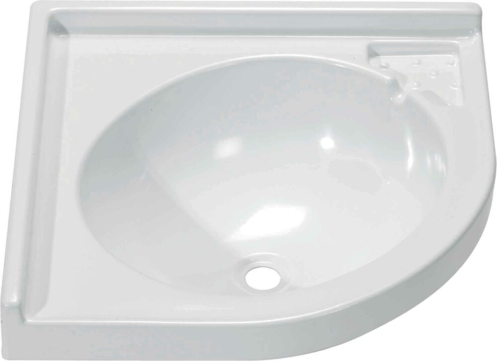 LAVABO AD ANGOLO BIANCO 425X425 mm