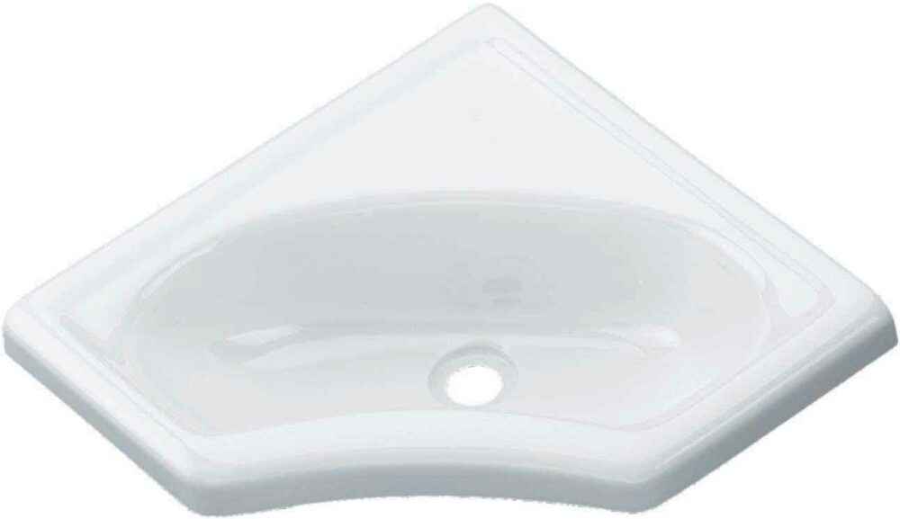 LAVABO ANGOLO MM.345x345 BIANCO