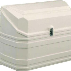 BAULE PORTABOMBOLA BIANCO 840X340X670mm PARETE POSTERIORE CURVA