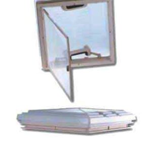 OBLO' 400X400 MM. BIANCO CON ZANZARIERA