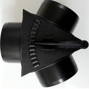 RACCORDO A "Y" X TUBO Ø 60mm DIREZIONABILE PER RISCALDATORE AD ARIA