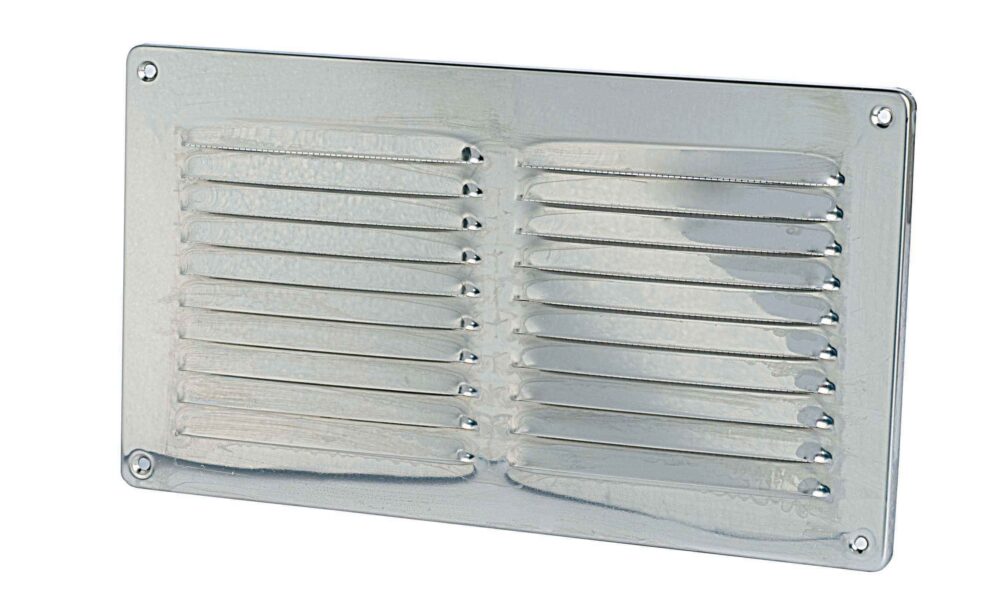 GRIGLIA IN ALLUMINIO 470x140mm DA APPOGGIO CON RETE ZANZARIERA