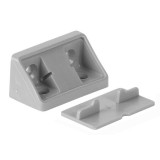ANGOLARE PER MOBILI 4 FORI GRIGIO (CO. 50PZ)