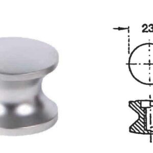 POMELLO PER PUSH-LOCK SATINATO