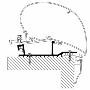 KIT ADATTATORE HOBBY CARAVAN 2009 PER THULE SERIE 6 E 9