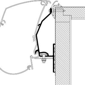 KIT STAFFE CARAVAN ROOF ADAPTER (3X1MT CAD.)