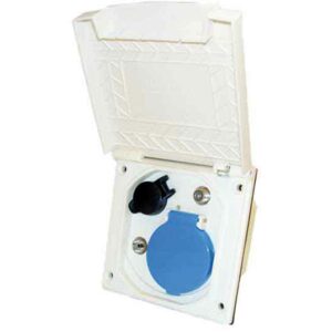 PRESA ESTERNA C/COPERCHIO TRIPLA:CEE-12V-ANTENNA TV/SAT