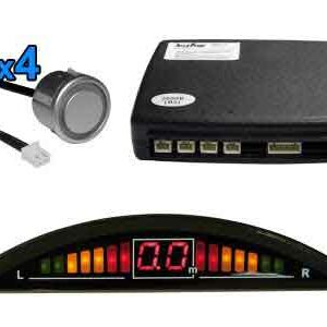 KIT 4 SENSORI NERI PARCHEGGIO CON DISPLAY