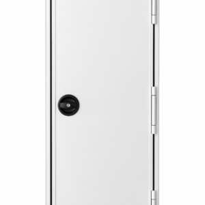 PORTA COMPLETA1900X525mm 2 ANGOLI ARROTONDATI SUPERIORI - A 90° INFERIORI- CON SERRATURA TONDA