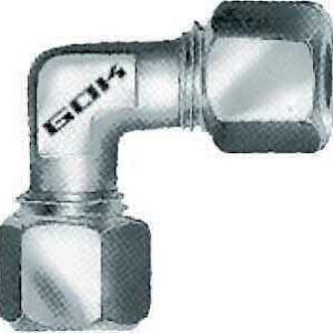 RACCORDO GAS A GOMITO WL 8X8 ZINCATO