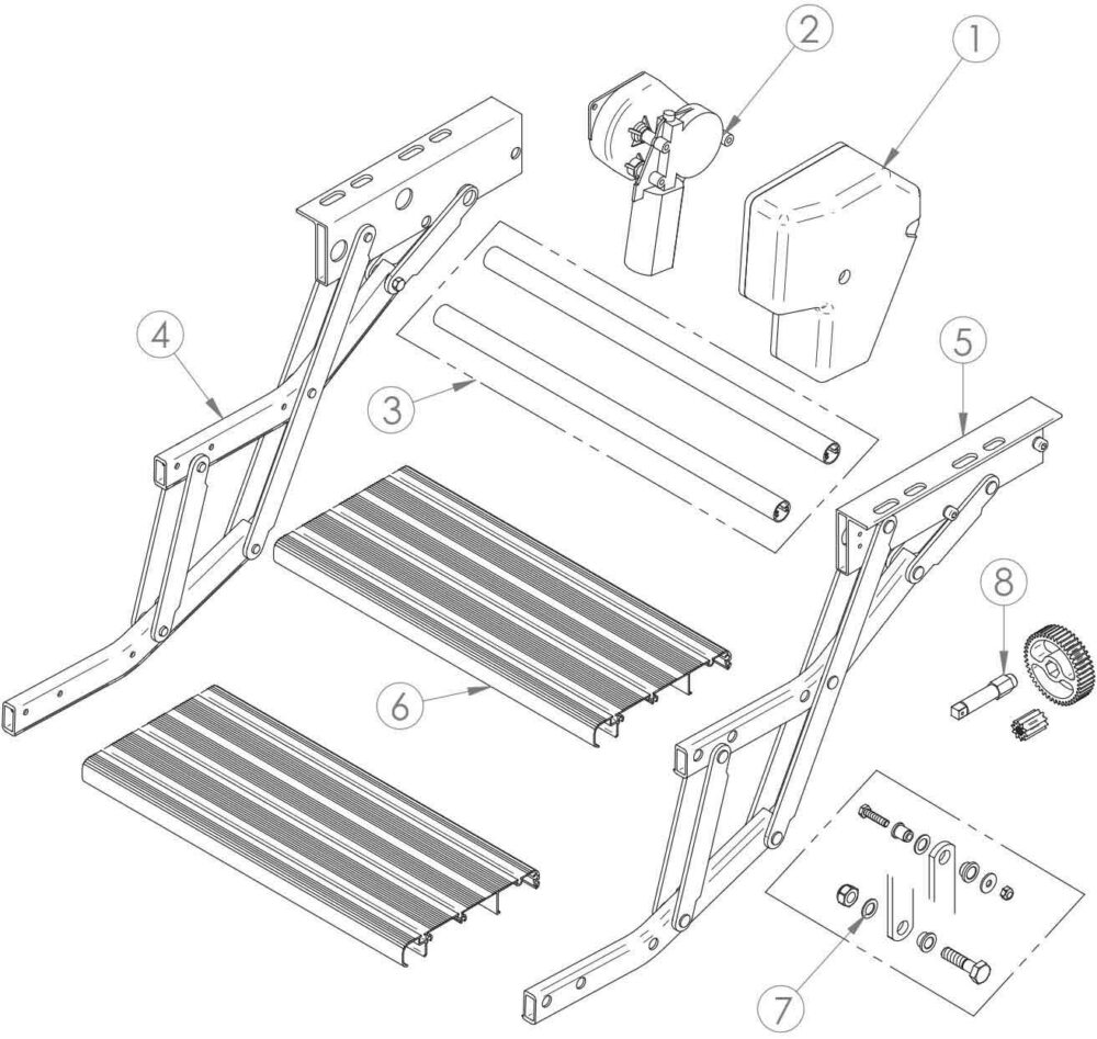 MOTORE OMNISTEP 12V DOUBLE ALU