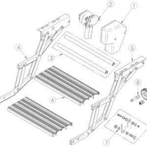 MOTORE OMNISTEP 12V DOUBLE ALU