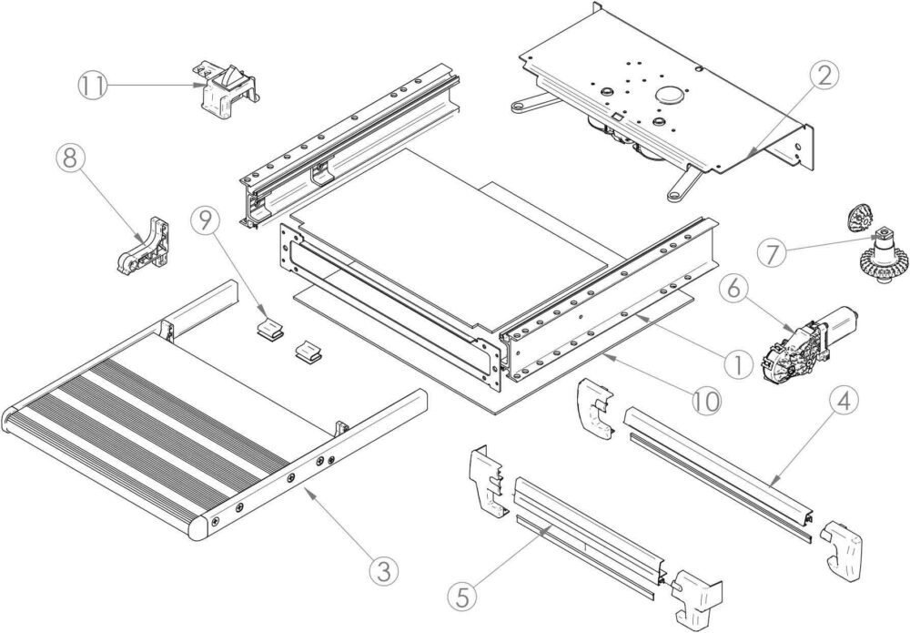 MOTORE PER OMNISTEP SLIDE- OUT 400X420 DAL 2012