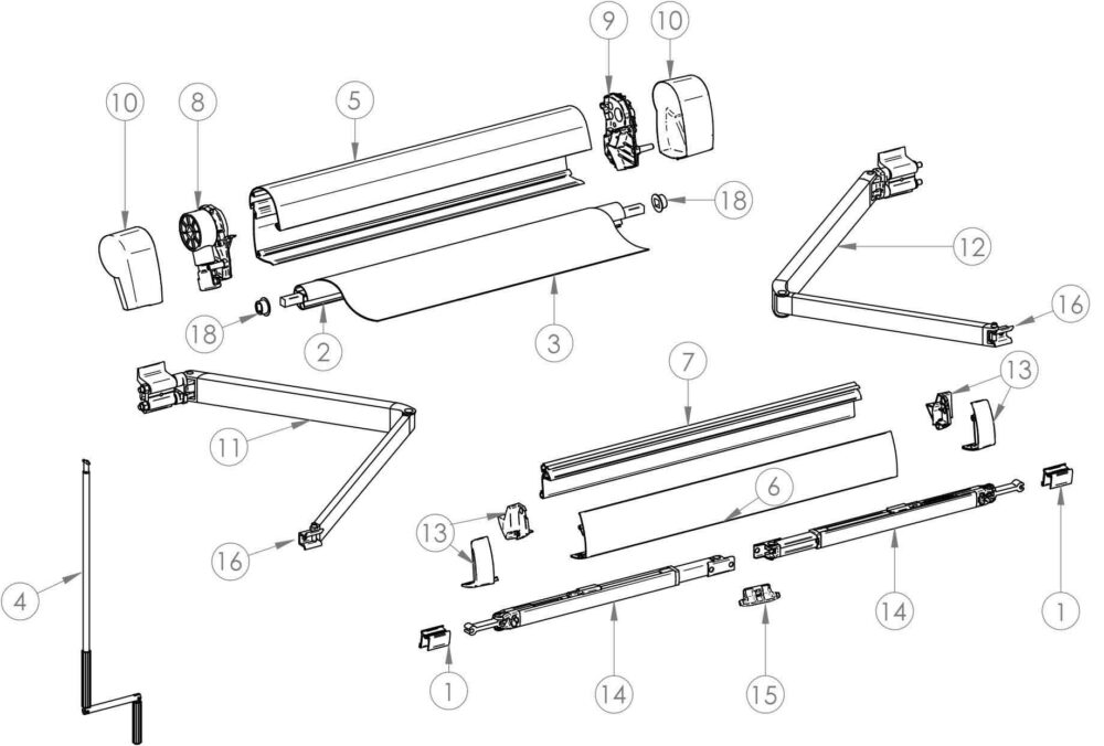 COPPIA AGGANCI SUPPORT ARM PER SERIE 5/8 THULE
