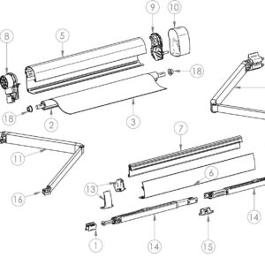 COPPIA AGGANCI SUPPORT ARM PER SERIE 5/8 THULE