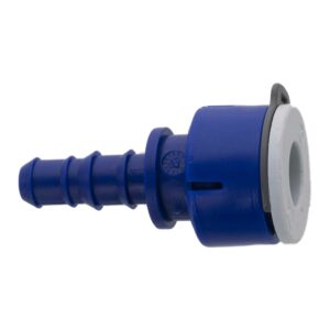 RACCORDO DRITTO C/PORTAGOMMA 12 mm.
