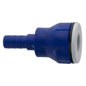RACCORDO DRITTO C/PORTAGOMMA 10 mm.