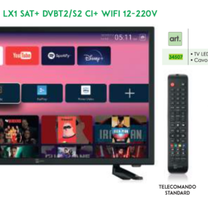 TV LED SMART 24" SMG14 SLIM-ANDROID TV DVB T2/S2 SAT+CI 12-220V