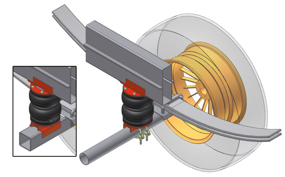 KIT SOSP. TOP DRIVE FORD TRANSIT DAL '92 AL 2000 TR.POST- RUOTA SINGOLA