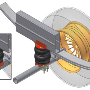 KIT SOSP. TOP DRIVE FORD TRANSIT DAL '92 AL 2000 TR.POST- RUOTA SINGOLA