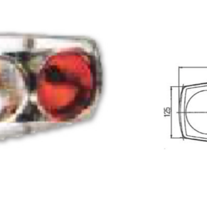 *FANALE DX CARALUNA II PLUS C/CAT.TRIANGOLARE