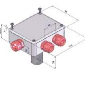 SCATOLA BIANCA PASSATETTO MULTIBOX VECAMPLAST 90x110X42,5 mm