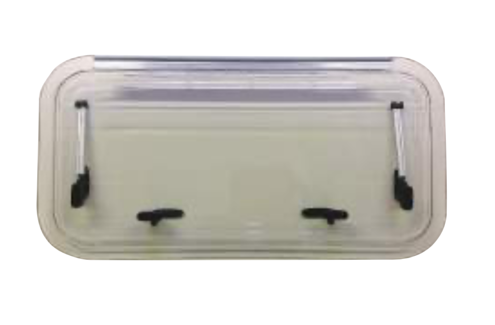 FINESTRA SERIE AFRICA 800X400 MARRONE CON CONTROCERNIERA