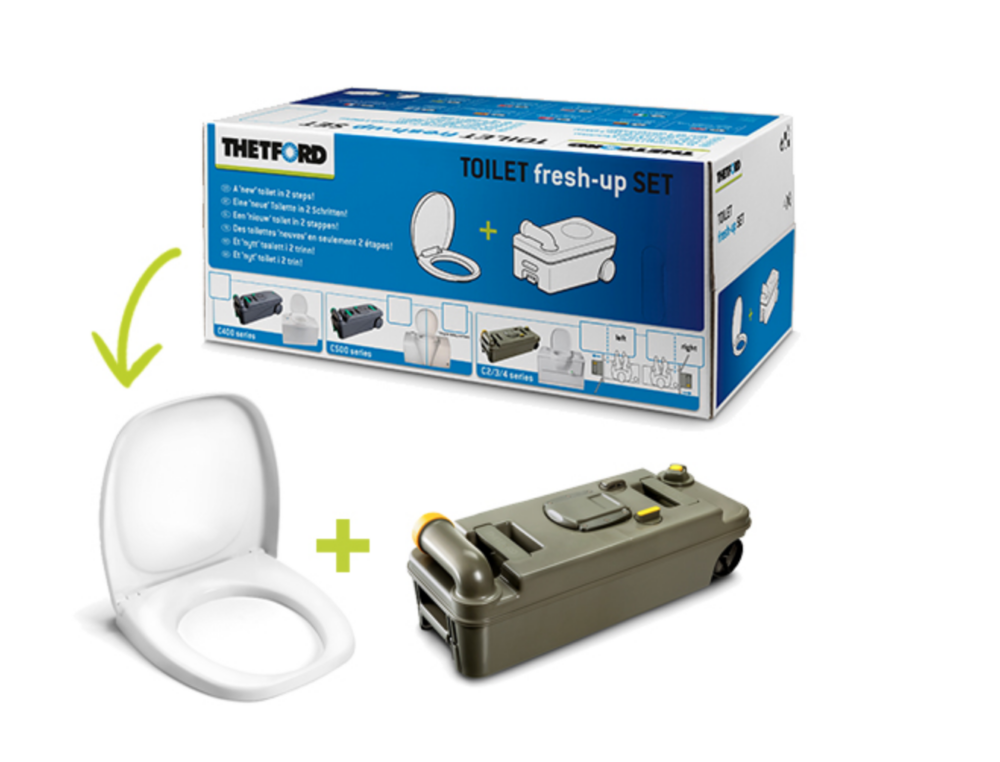 KIT FRESH UP SET TOILET C2-3-4 DX C/RUOTE THETFORD