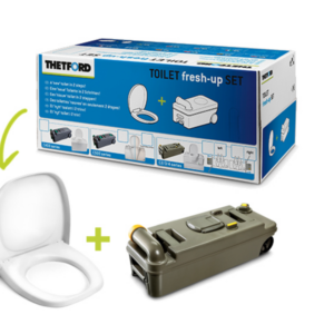 KIT FRESH UP SET TOILET C2-3-4 DX C/RUOTE THETFORD