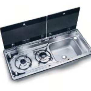 COMBI 2F/LAVELLO DX DOMETIC MO9722R 760x325mm C/COPERCHIO