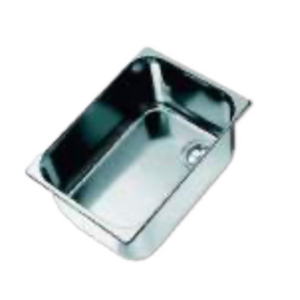 LAVELLO RETTANGOLARE INOX 350X350X150 MM SENZA PILETTA