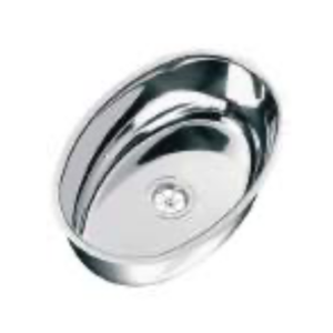 LAVELLO ELLITTICO INOX 390X265X125 mm