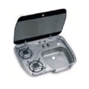 COMBI 2F/LAVELLO DOMETIC HSG 2445 600x445mm C/COPERCHIO