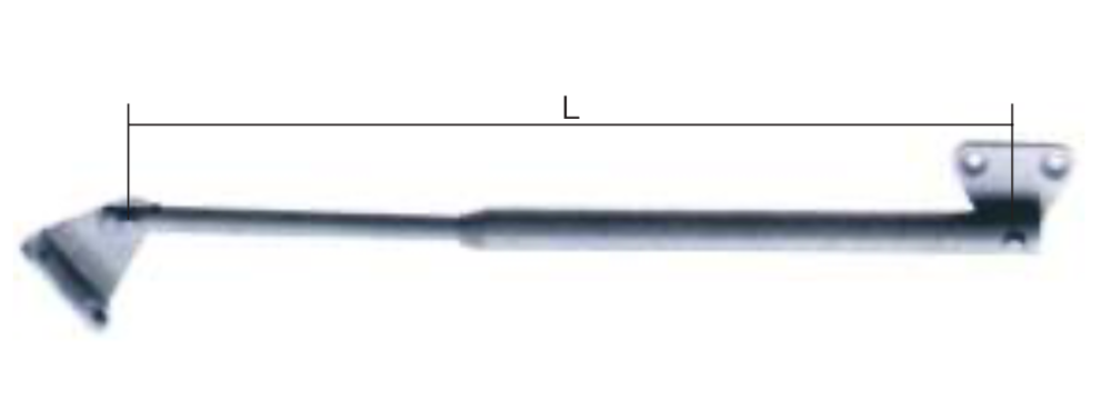 BRACCETTO TELESCOPICO PER ANTINE ZINCATO 250 mm
