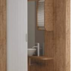 KIT PORTA SCORREVOLE "GIANO PLUS" COLORE ALLUMINIO SATINATO