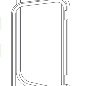 TELAIO PORTELLONE BIANCO STD H 300x L1500 mm.