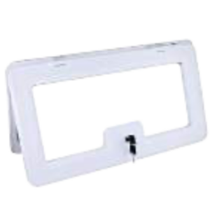 CORNICE PORTELLONE "ATHOS 575" 552x277 mm BIANCA CON SERRATURA