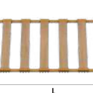 RETE LETTO A DOGHE "LONDRA" SINGOLA 1900X650 mm ACCORCIABILE