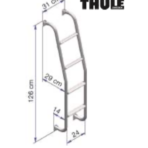 SCALETTA THULE 4 GRADINI LUNGH.126 CM X FURGONI/VAN