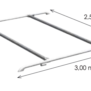 COPPIA BARRE PORTAPACCHI DELUXE THULE 3 MT BIANCO