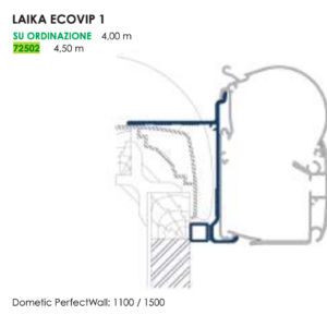 ADAPTER 4,5 MT LAIKA ECOVIP PER DOMETIC PW1100/1500