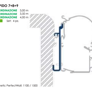 ADAPTER RAPIDO SERIE 7/8/9 PER DOMETIC PW1100/1500 (SET X 4 PCS)