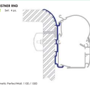 ADAPTER BURSTNER AVIANO-ELEGANCE-ROUND PER DOMETIC PW1100/1500 (SET X 4 PCS)