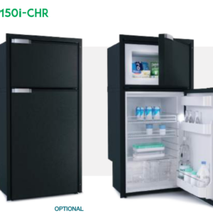 FRIGO/FREEZER A COMPRESSORE VITRIFRIGO VERTICALE DP150I DOPPIA PORTA NERA 12/24 V