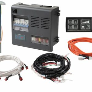 KIT CENTRALINA COMPLETA PDU CONVERTER CON CAVI/CABLAGGI-SONDA H2o-COMANDI PER CAMPER/CARAVAN- VAN/MINIVAN – FURGONI