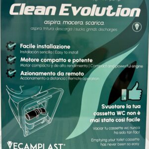 KIT POMPA-MACERATORE CLEAN EVOLUTION 12V PER THETFORD A CASSETTA C2-C3