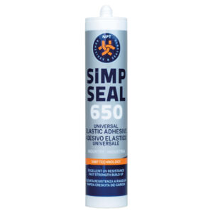 NPT ADESIVO ELASTICO SIGILLANTE SIMP-SEAL 650 ANTI-UV BIANCO CARTUCCIA 290ml