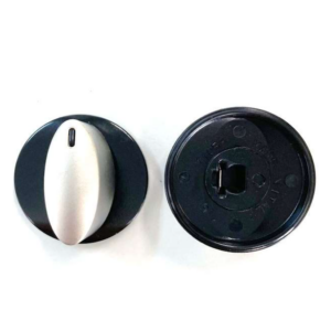 MANOPOLA NERA/CROMO DIAM.34 MM SERIE 4000260 PER PIANI COTTURA CAN