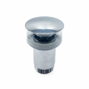 PILETTA EASY CLICK OTTONE CROMO PER LAVELLI SEMISFERICI IN VETRO